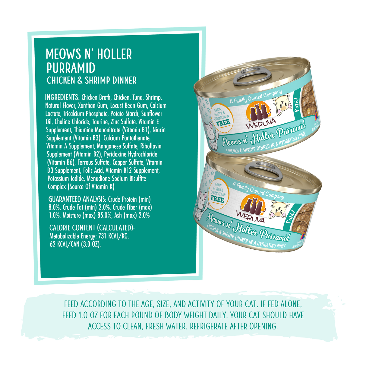 4496-813778018388 Meows n' Holler 3.0oz Can