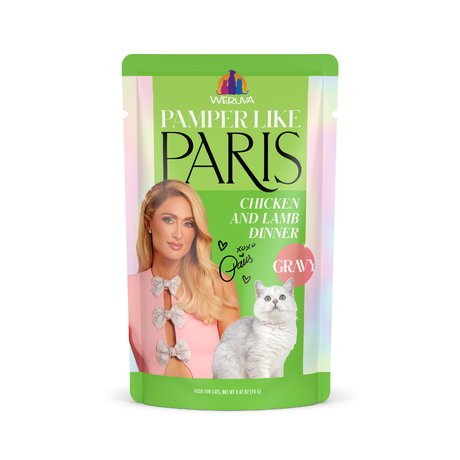 7543-810028247406 Pamper Like Paris Chicken & Lamb 2.47oz Pouch