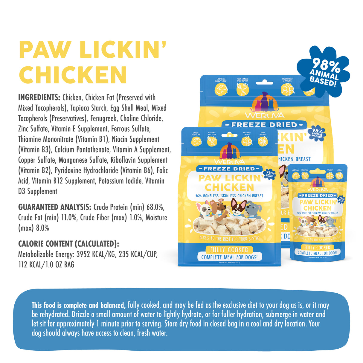 Paw Lickin Chicken Freeze Dried