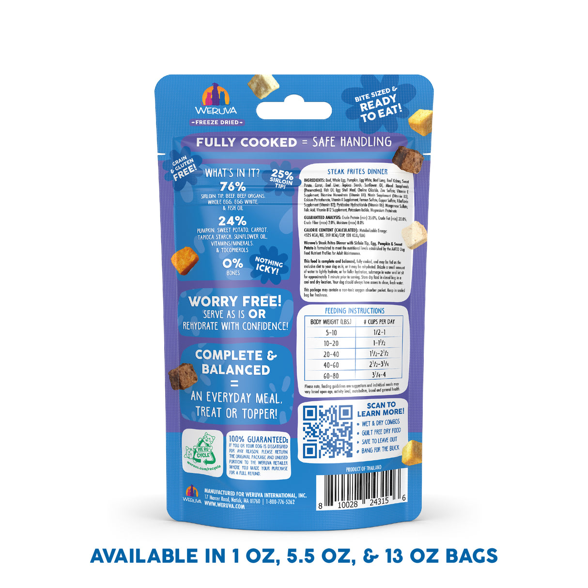 Steak Frites Dinner Freeze Dried