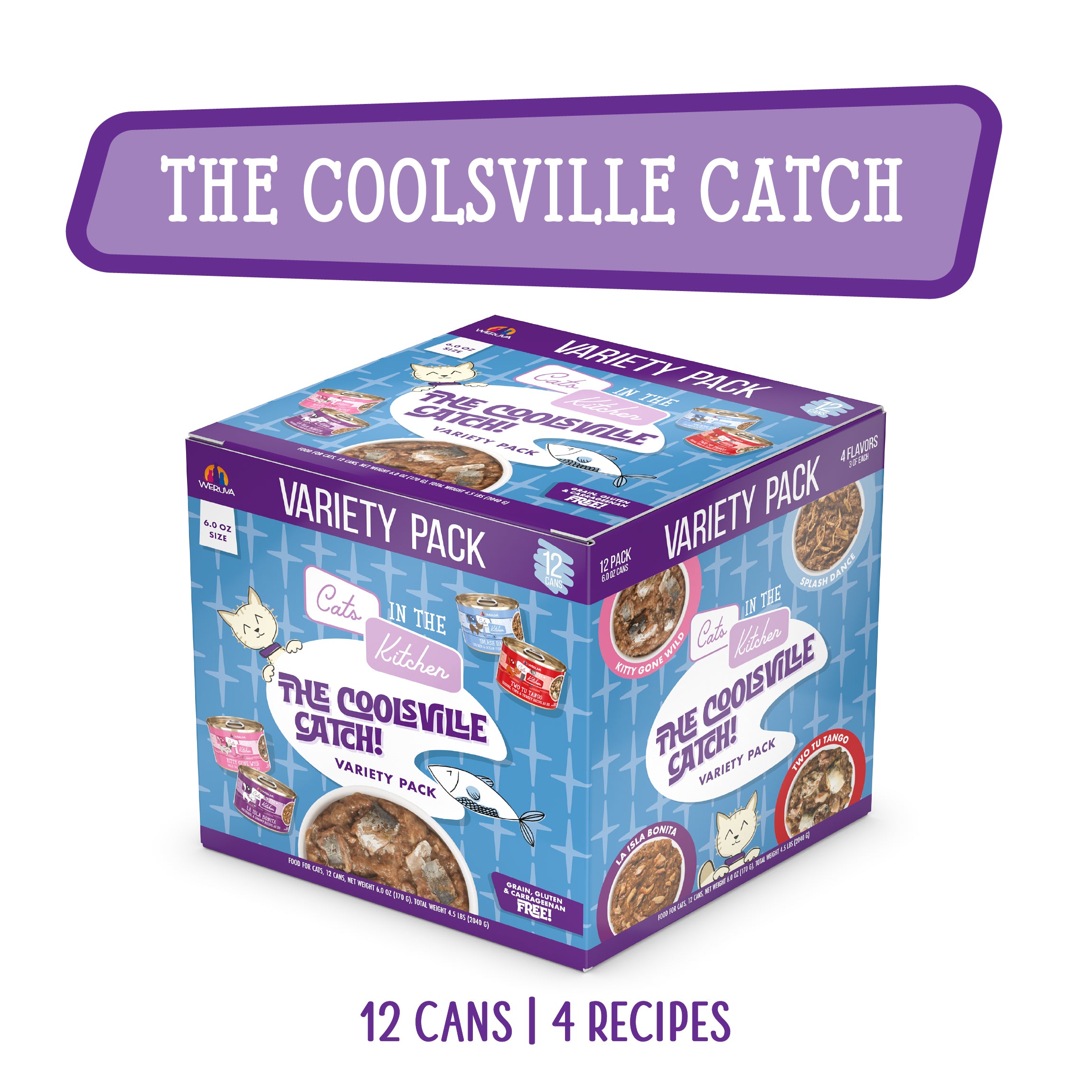 Weruva Cats in the Kitchen Coolsville Catch Variety Pack Wet Cat Food
