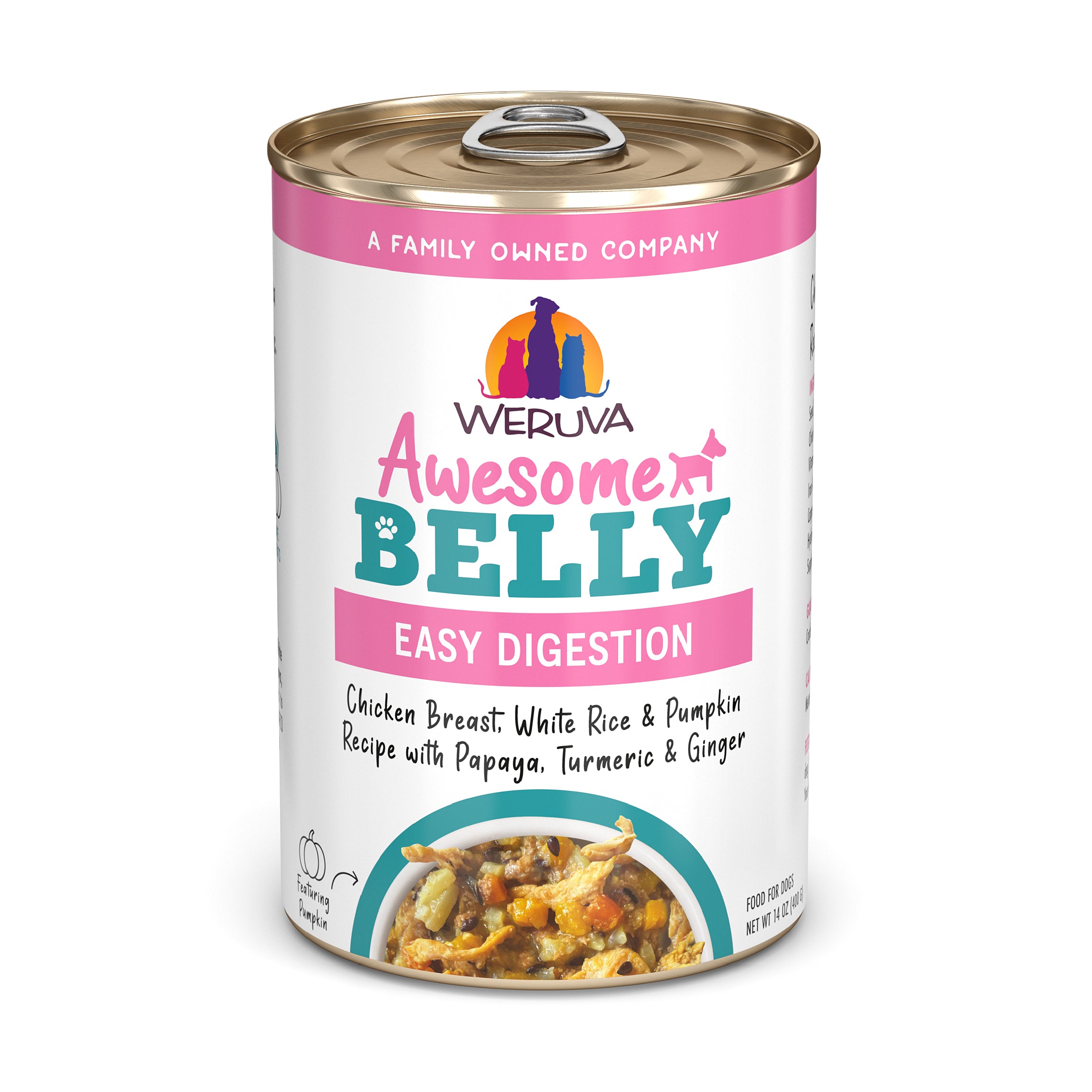 Weruva Awesome Belly Chicken & Veggies Wet Dog Food for Easy Digestion