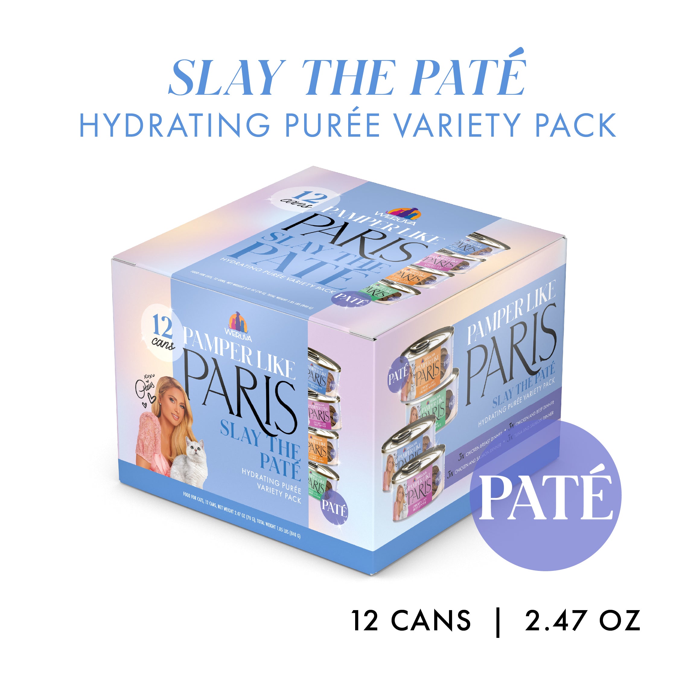 Weruva Paris Hilton Pamper Like Paris Slay The Paté Variety Pack