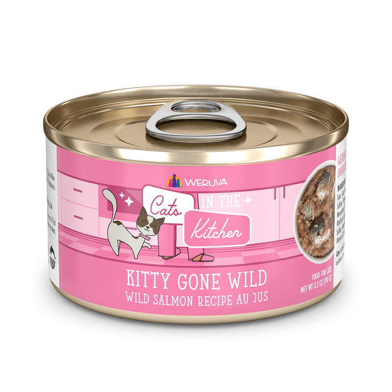 Weruva Cats in the Kitchen Kitty Gone Wild Salmon Au Jus Wet Cat Food