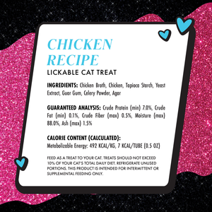 8588-810028248557 Paris Hilton Sliving Sticks Chicken 0.5oz Lickable Cat Treats, Pack of 5