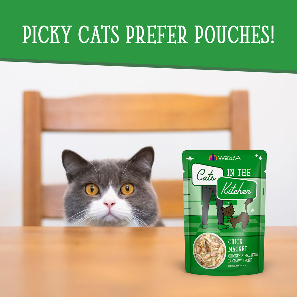 Weruva Cats In the Kitchen Chick Magnet Pouches Wet Cat Food Weruva Cats In the Kitchen Chick Magnet Pouches Wet Cat Food