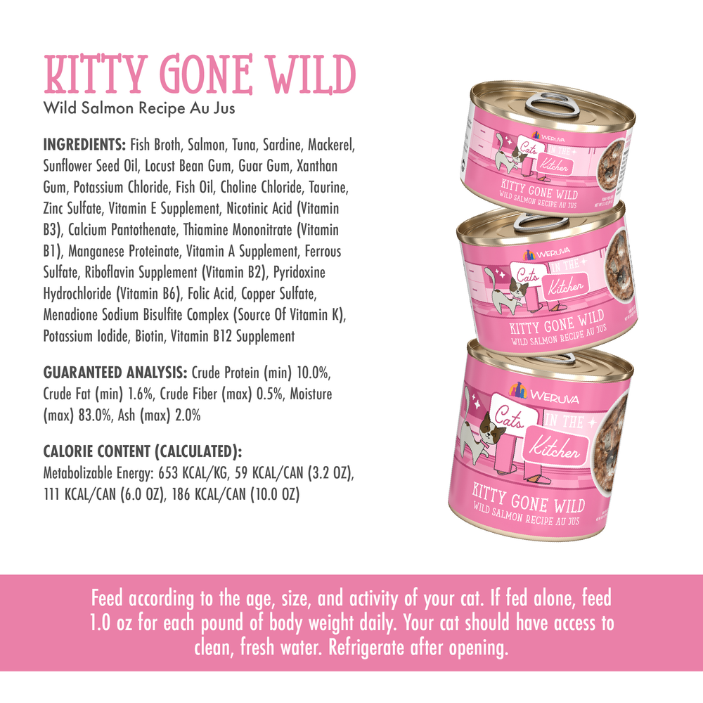 8825-878408008740 Kitty Gone Wild 6.0oz Can
