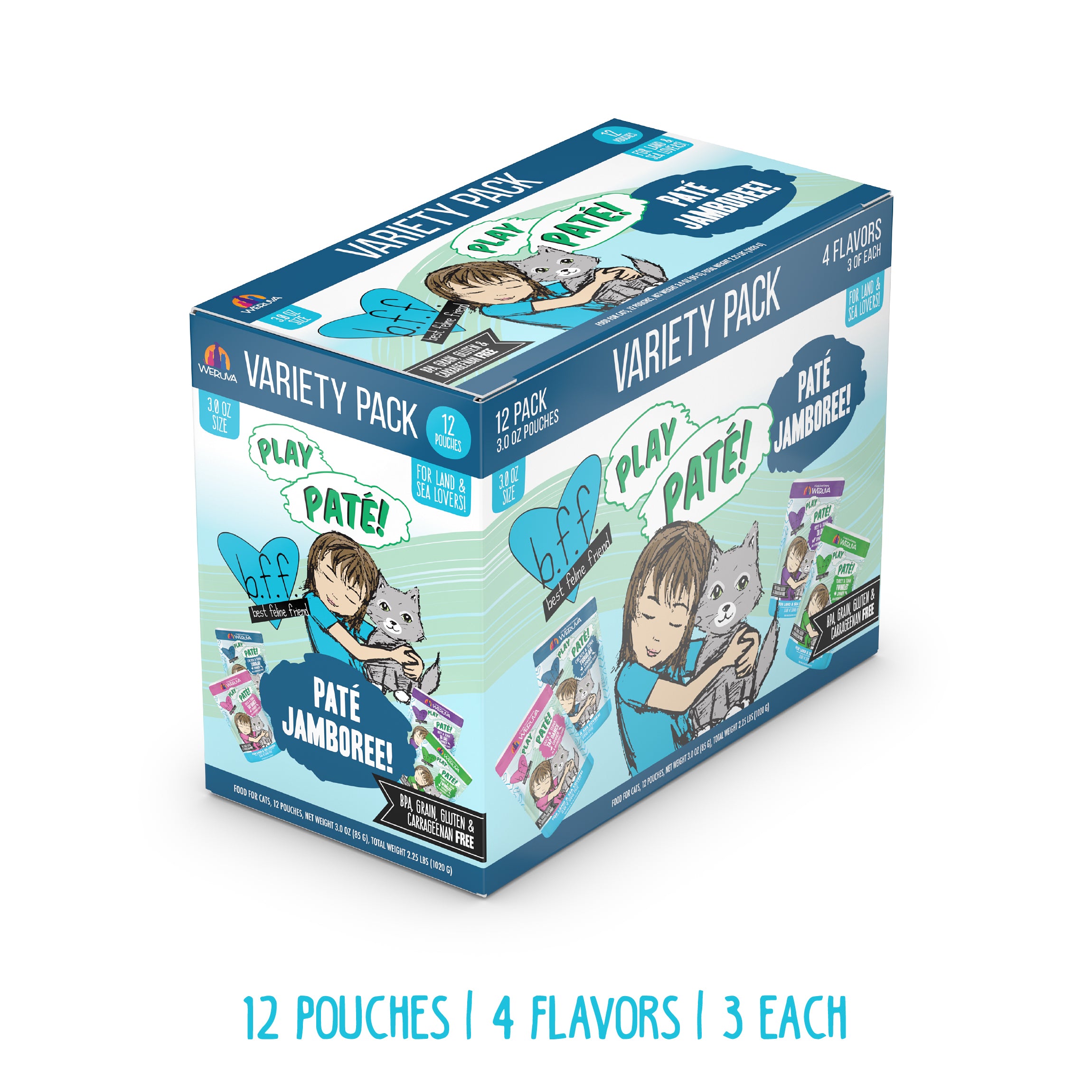 Weruva BFF PLAY Paté Paté Jamboree! Variety Pack Wet Cat Food