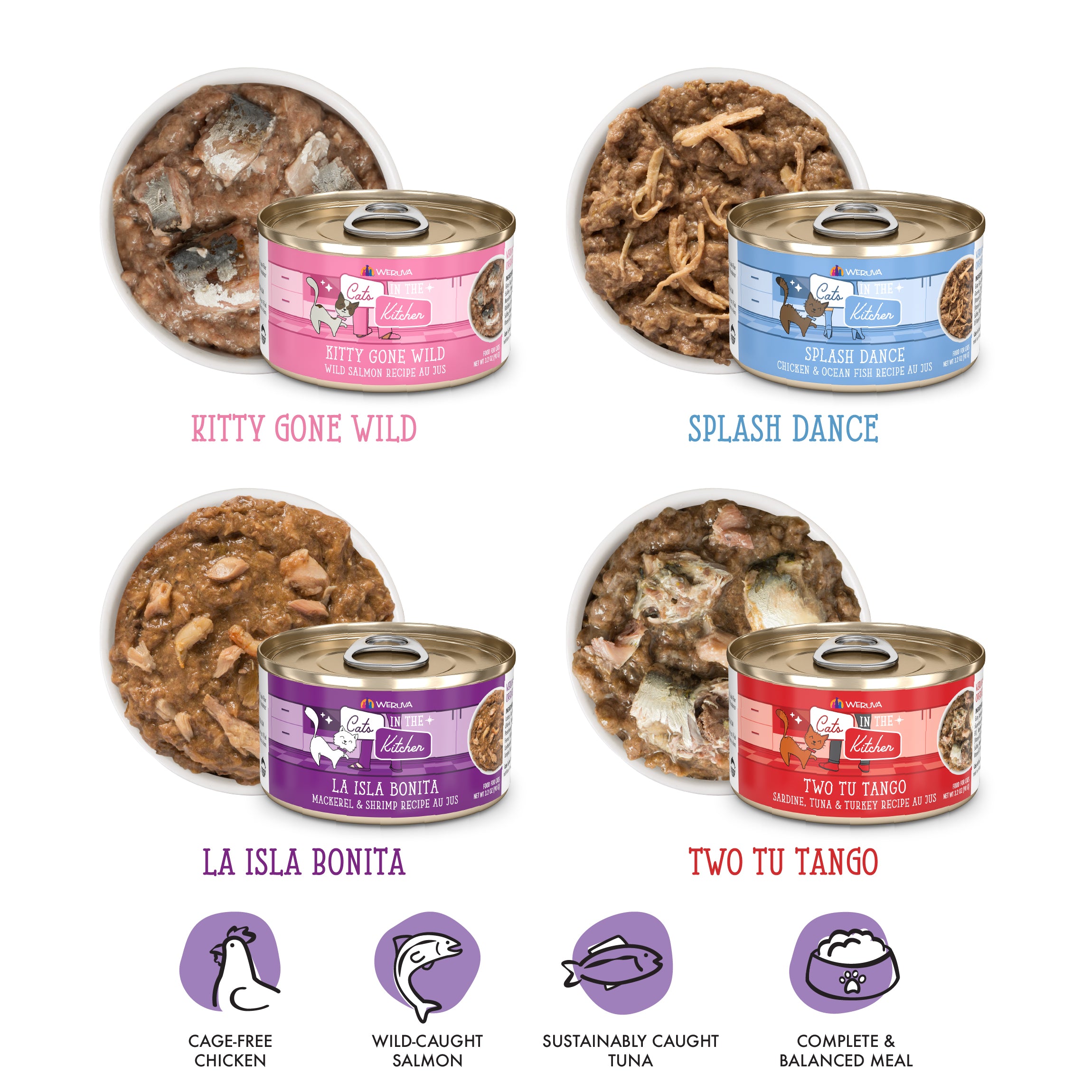Weruva Cats in the Kitchen Coolsville Catch Variety Pack Wet Cat Food
