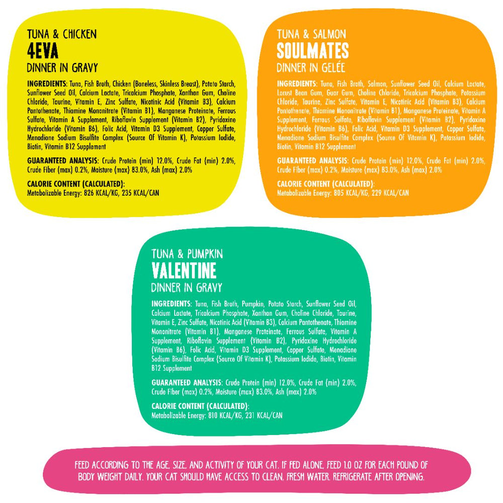 Weruva BFF Minced Big Feline Feast Variety Pack Canned Wet Cat Food