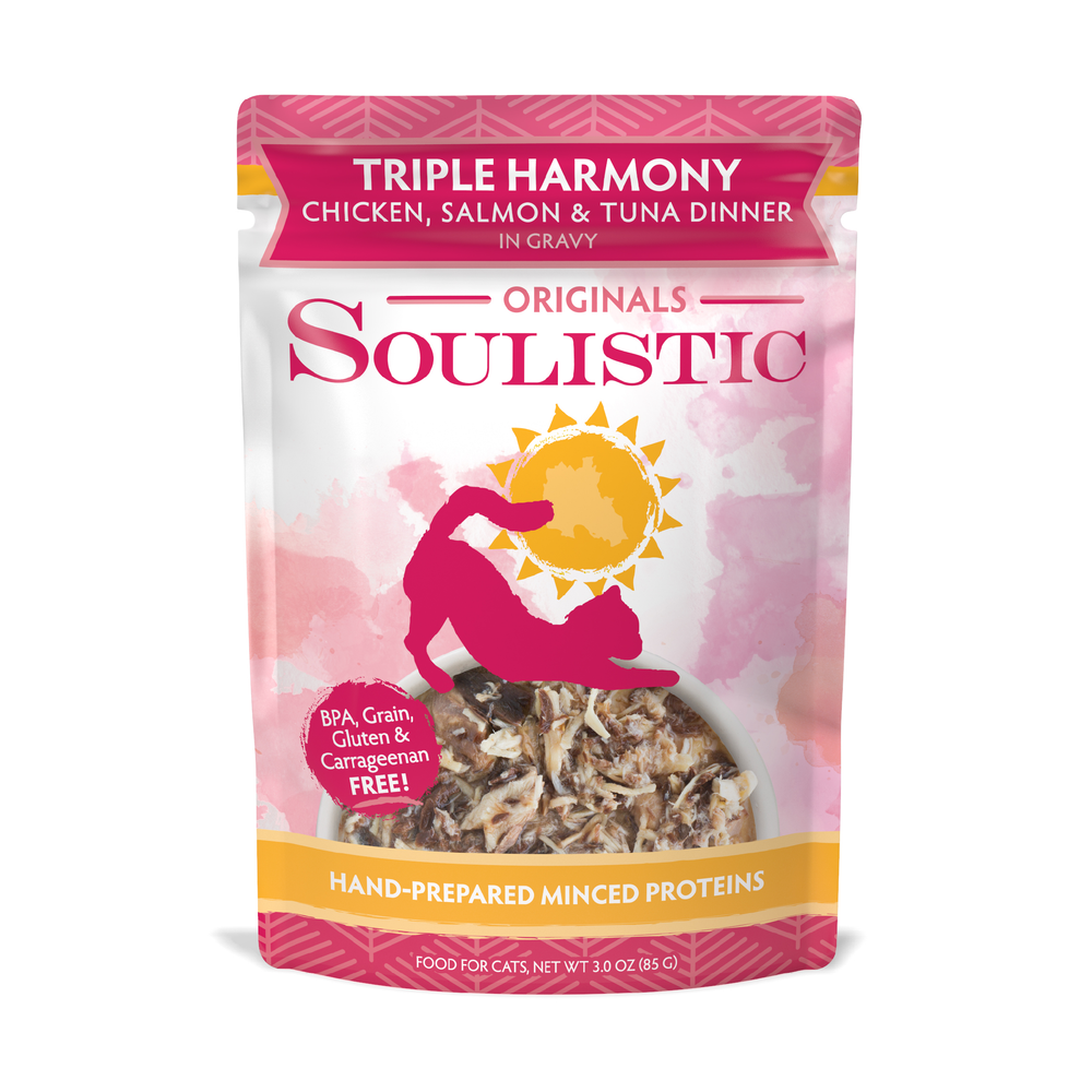 Weruva Triple Harmony Chicken, Salmon & Tuna Dinner in Gravy Wet Cat Food