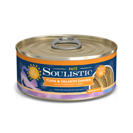 S0080-810028240636 Soulistic Paté Tuna & Salmon 5.5oz Can