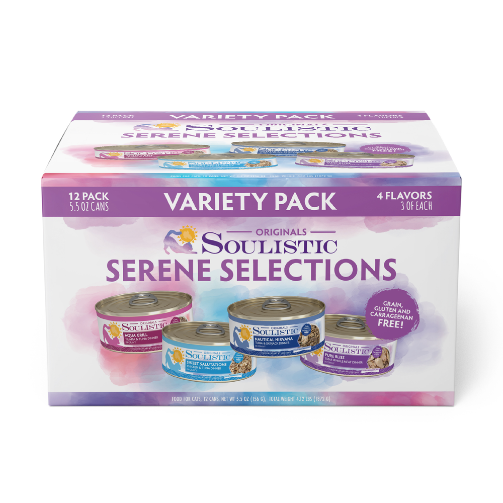 S0084-810028240704 Soulistic Originals Serene Selections 5.5oz Variety Pack