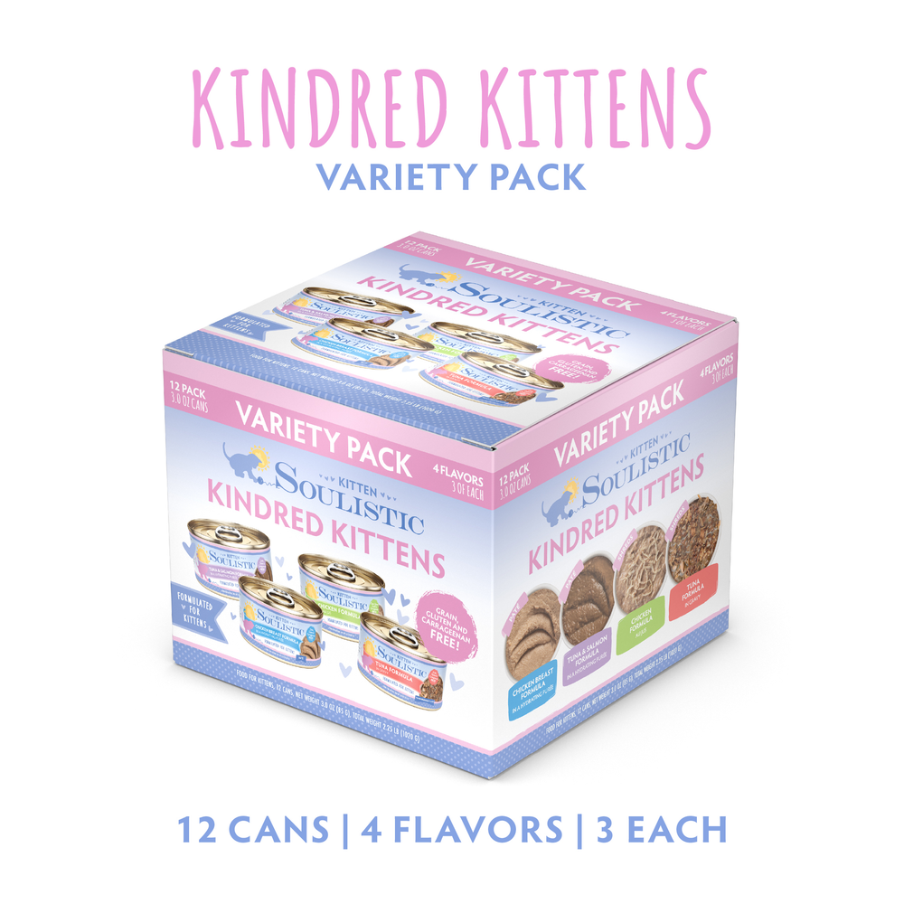 Soulistic Kindred Kittens offers balanced nutrition for healthy growth, supporting your kitten’s development.