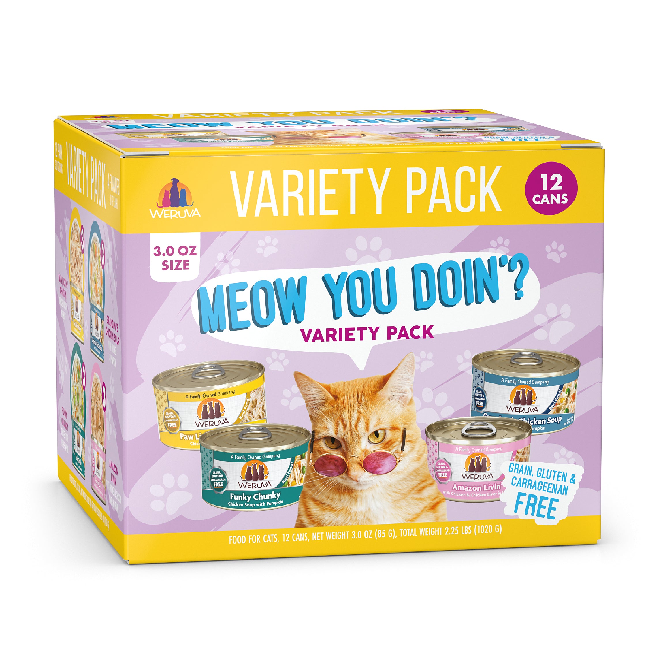 Weruva Classic Cat Meow You Doin' Variety Pack Wet Canned Food
