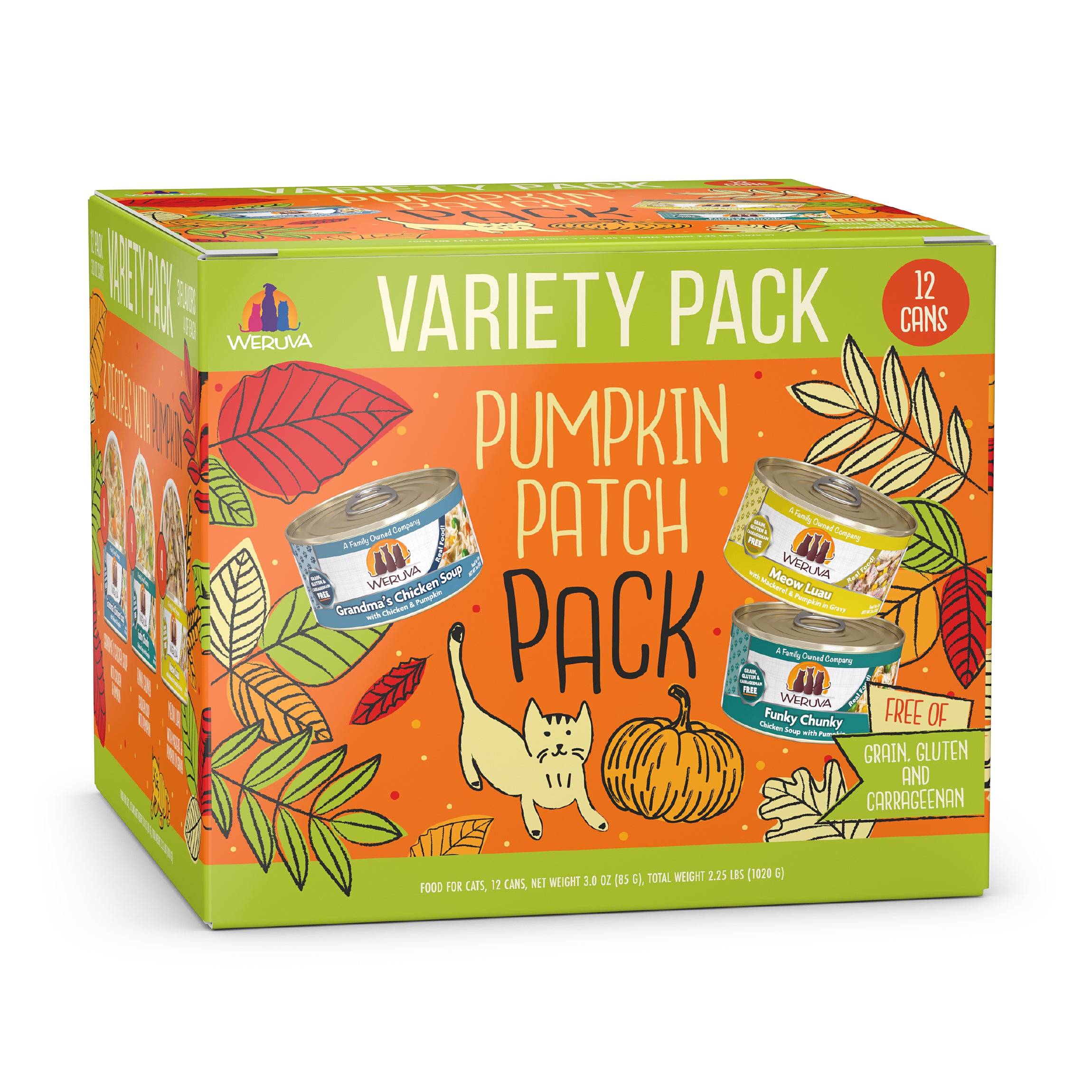 Weruva Classic Cat Pumpkin Patch Pack Variety Pack Wet Canned Food