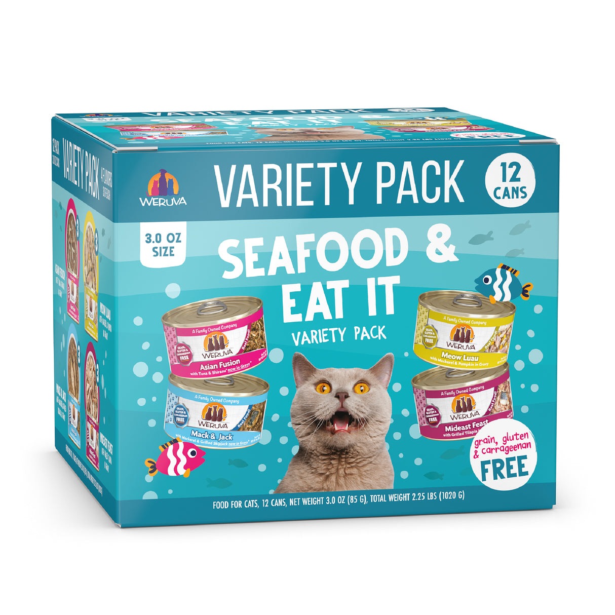 Weruva Classic Cat Seafood Eat It Variety Pack Wet Canned Food