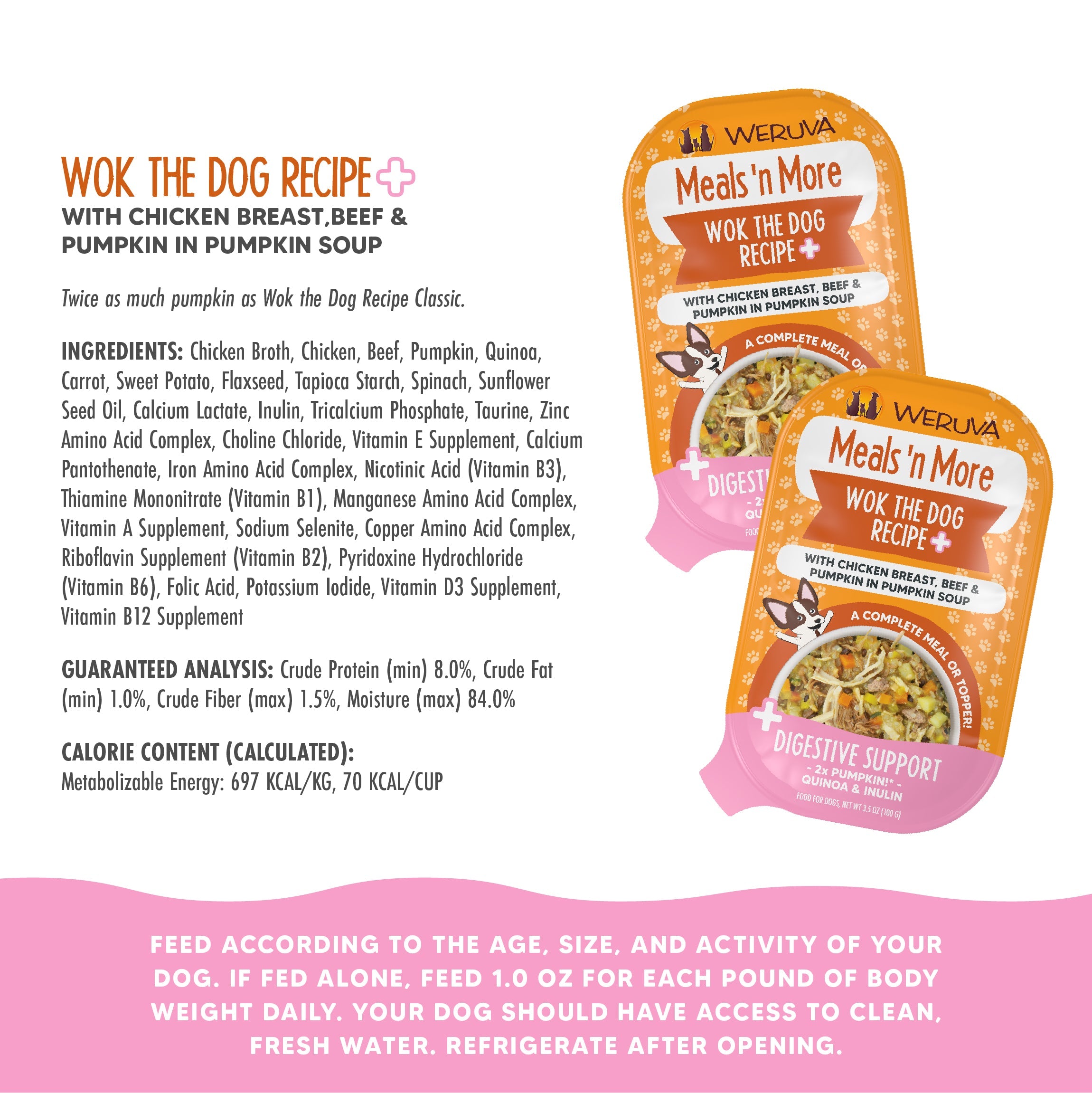 Weruva Meals n More Digestive Support Wok The Dog Recipe Plus