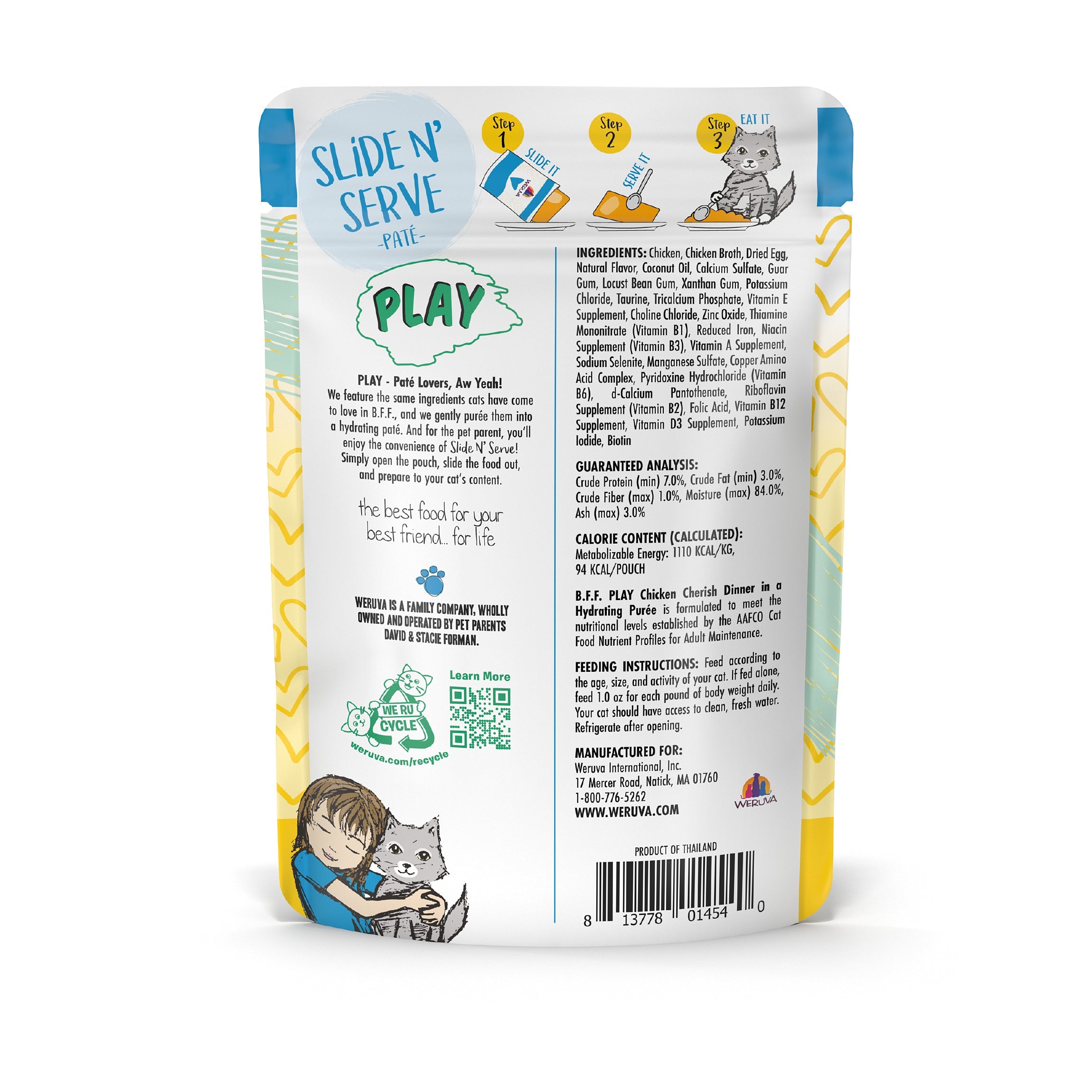 Weruva BFF PLAY Paté Chicken Cherish Wet Cat Food