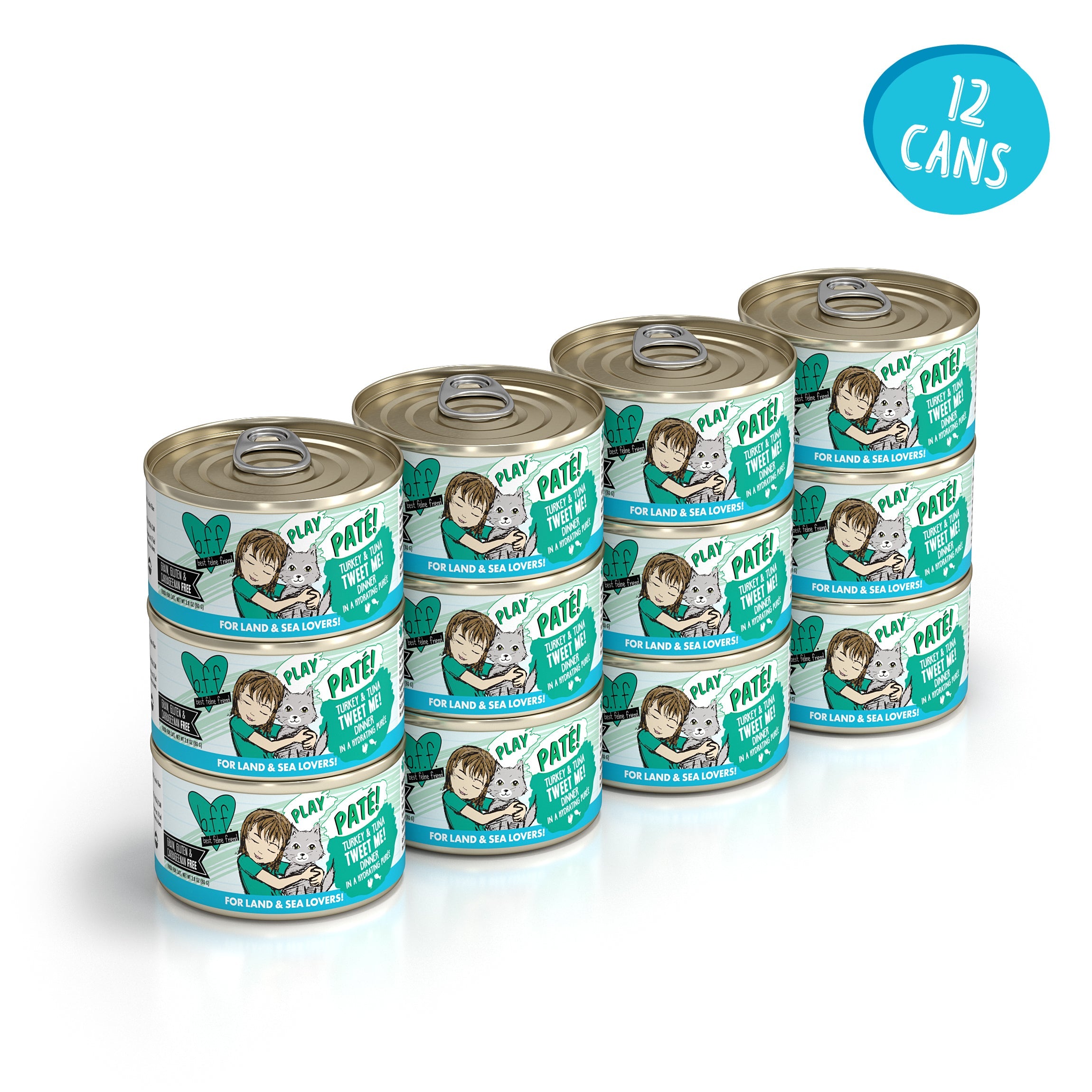 Weruva BFF PLAY Paté Turkey & Tuna Tweet Me Wet Cat Food