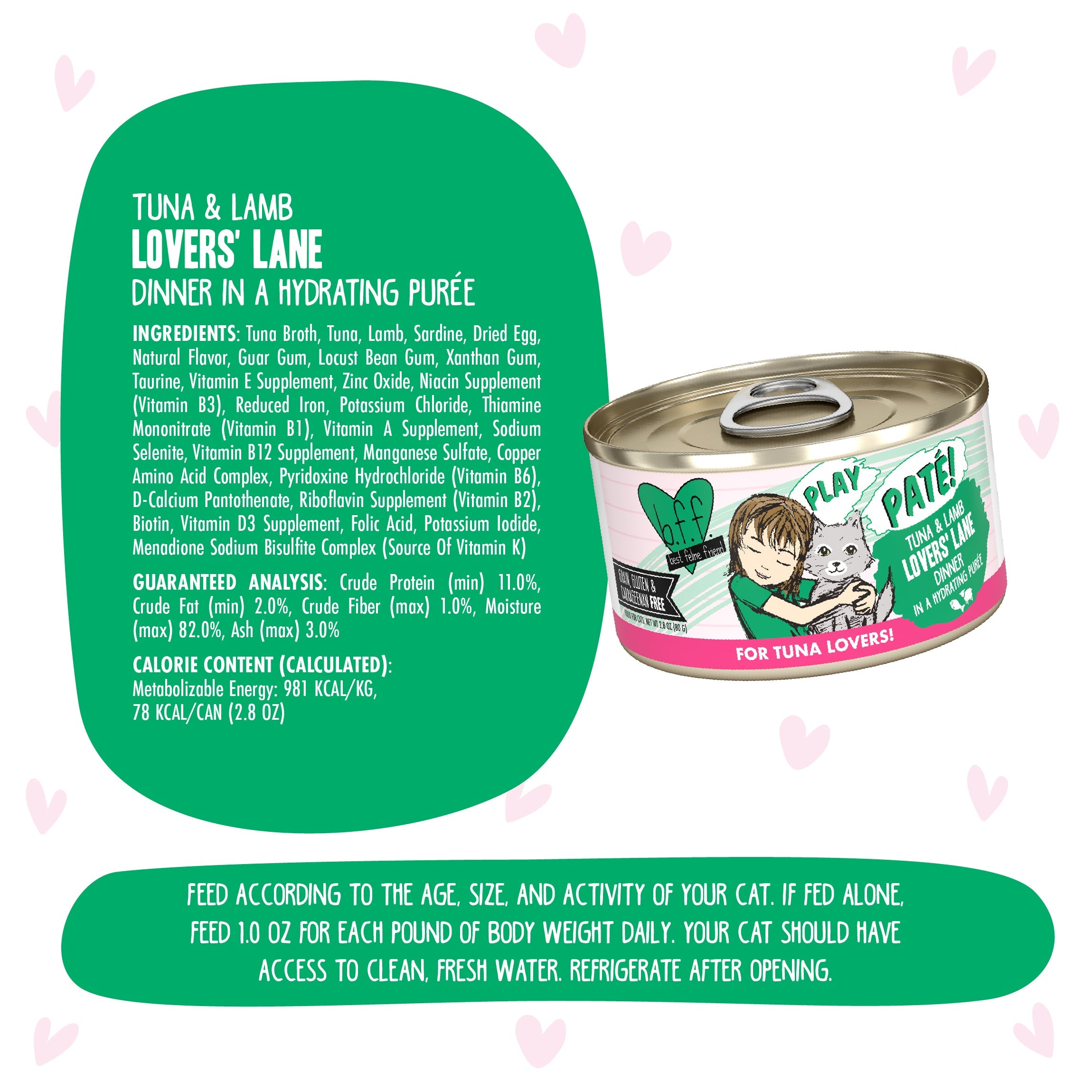 Weruva BFF PLAY Paté Tuna & Lamb Lovers' Lane Wet Cat Food