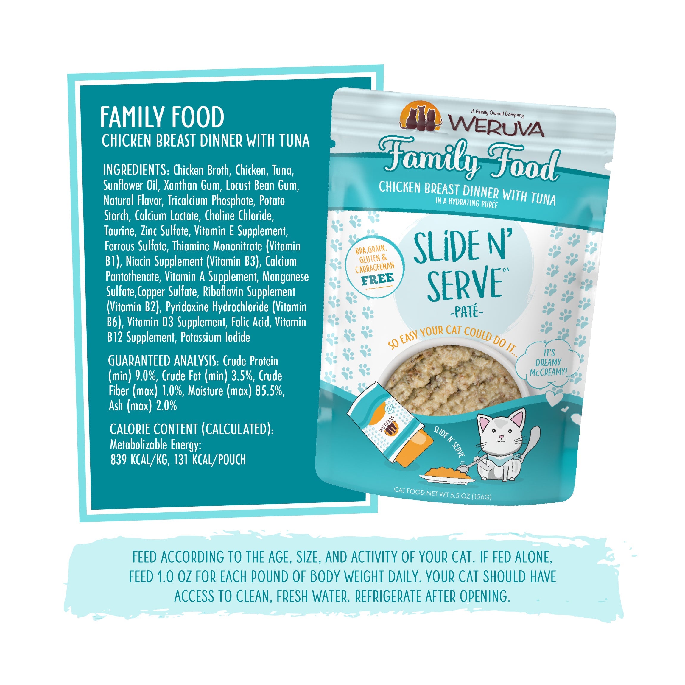 Weruva Cat Slide N' Serve Paté Family Food