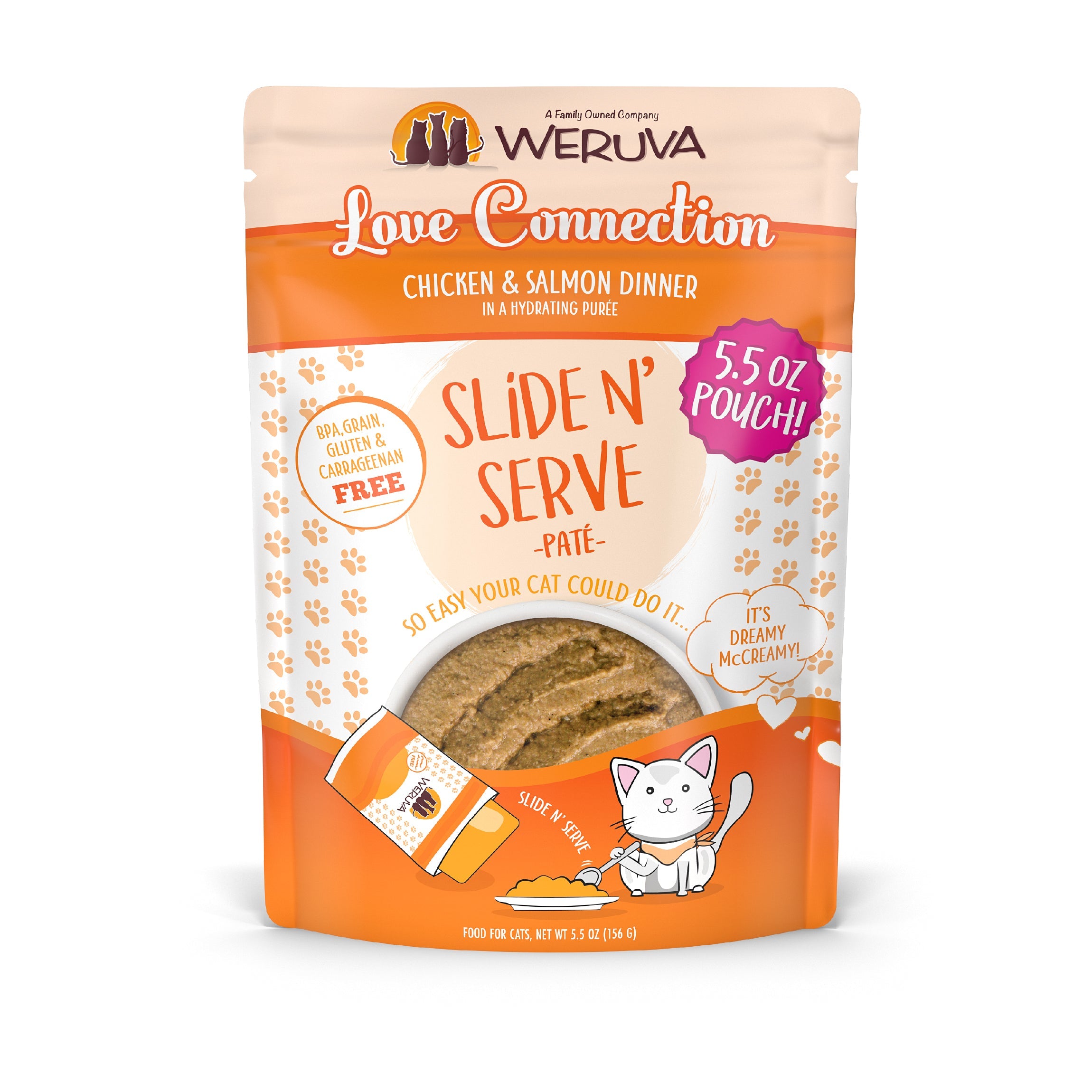 Weruva Cat Slide N Serve Pat Love Connection