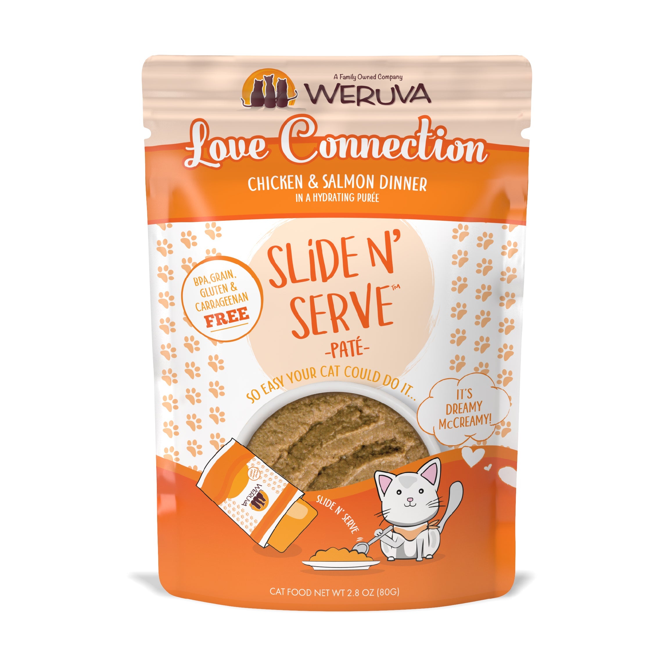 Weruva slide and serve top