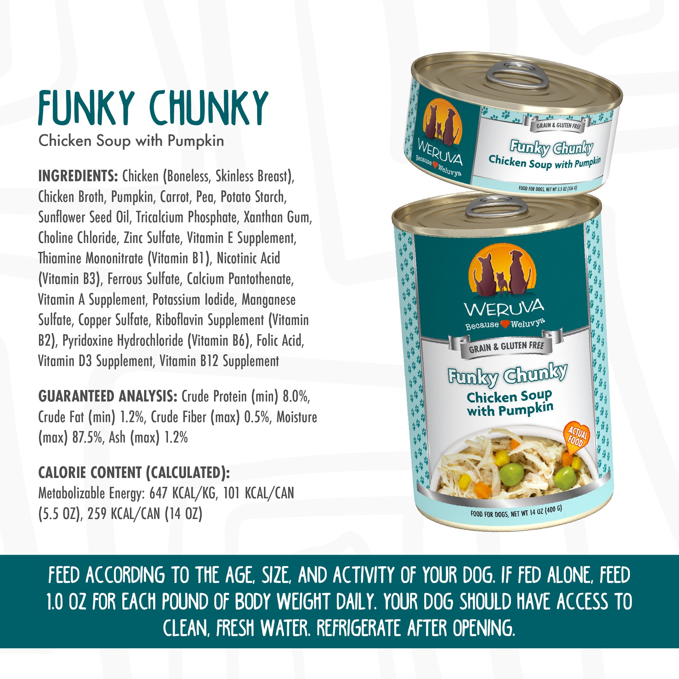 Weruva caloric sales harmony dog food