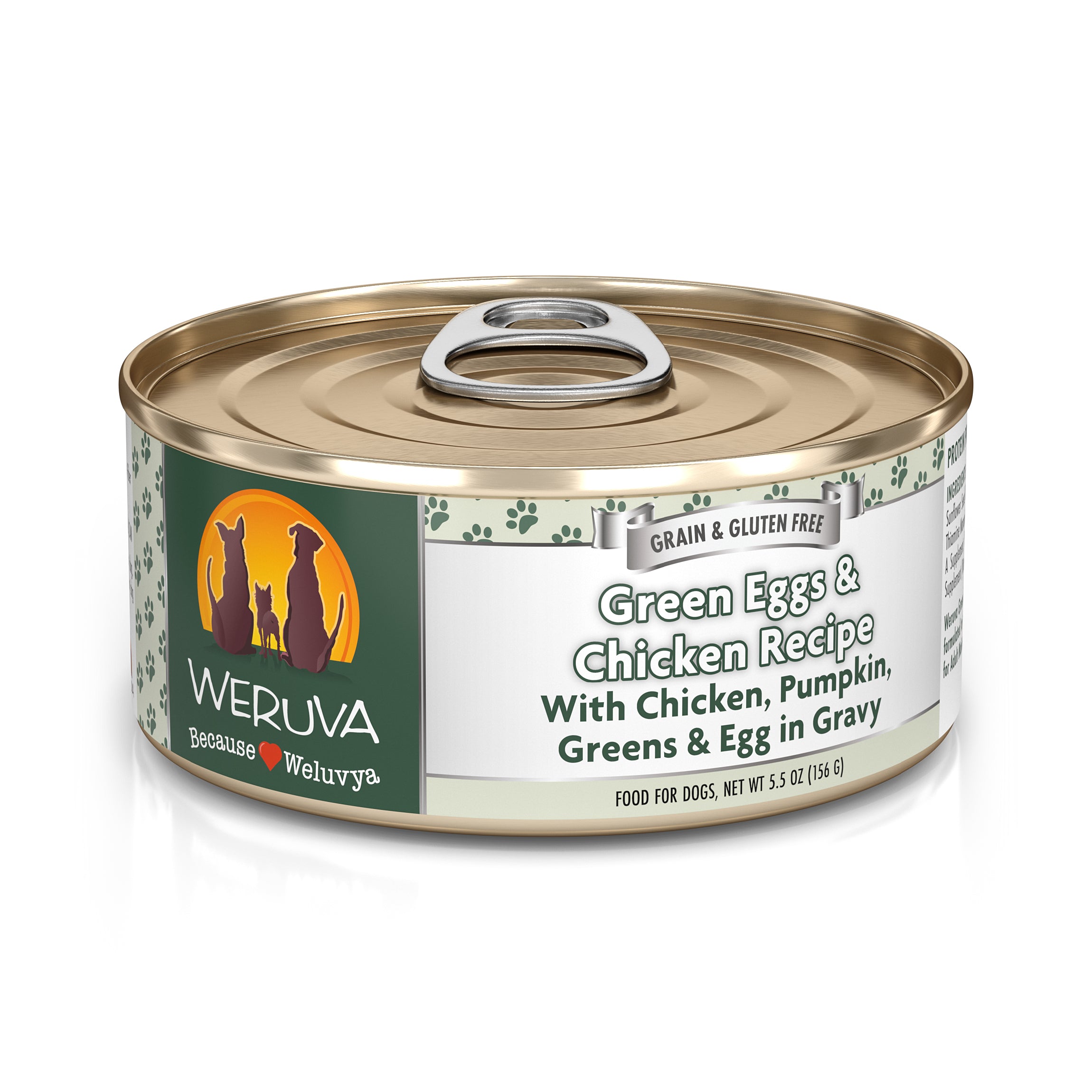 Weruva Green Eggs Chicken Canned Dog Food 5.5 oz 24 ct