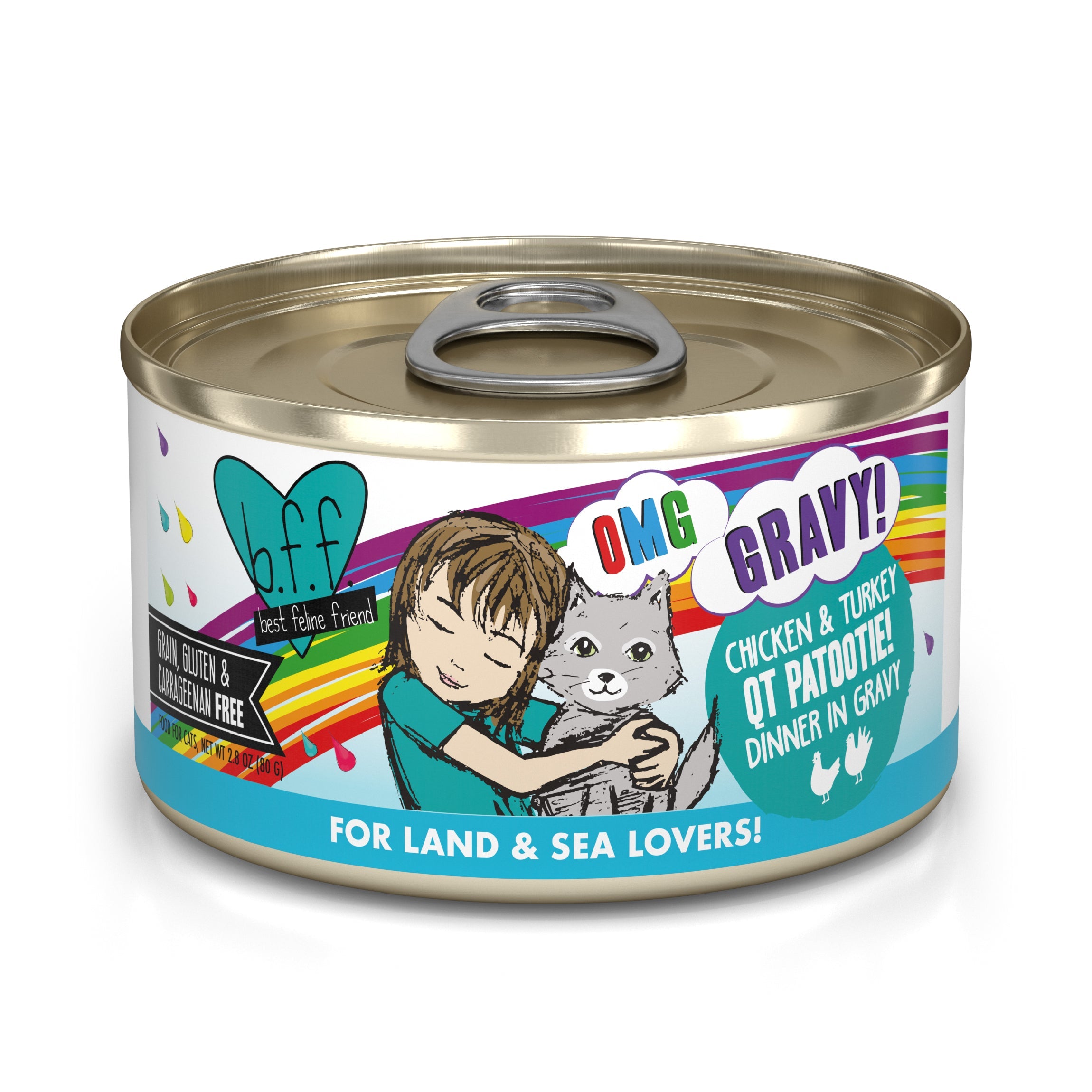 コピーキャット　COPYCAT ハリウッドランチマーケット Weruva BFF OMG Gravy Chicken & Turkey QT Patootie Wet Cat Food