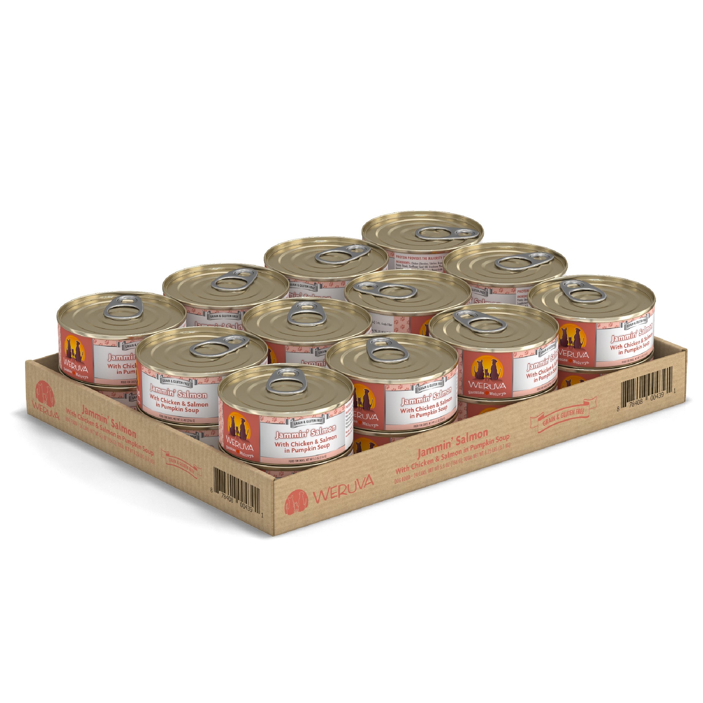 Weruva Classic Dog Jammin Salmon with Chicken Salmon Wet Canned Food