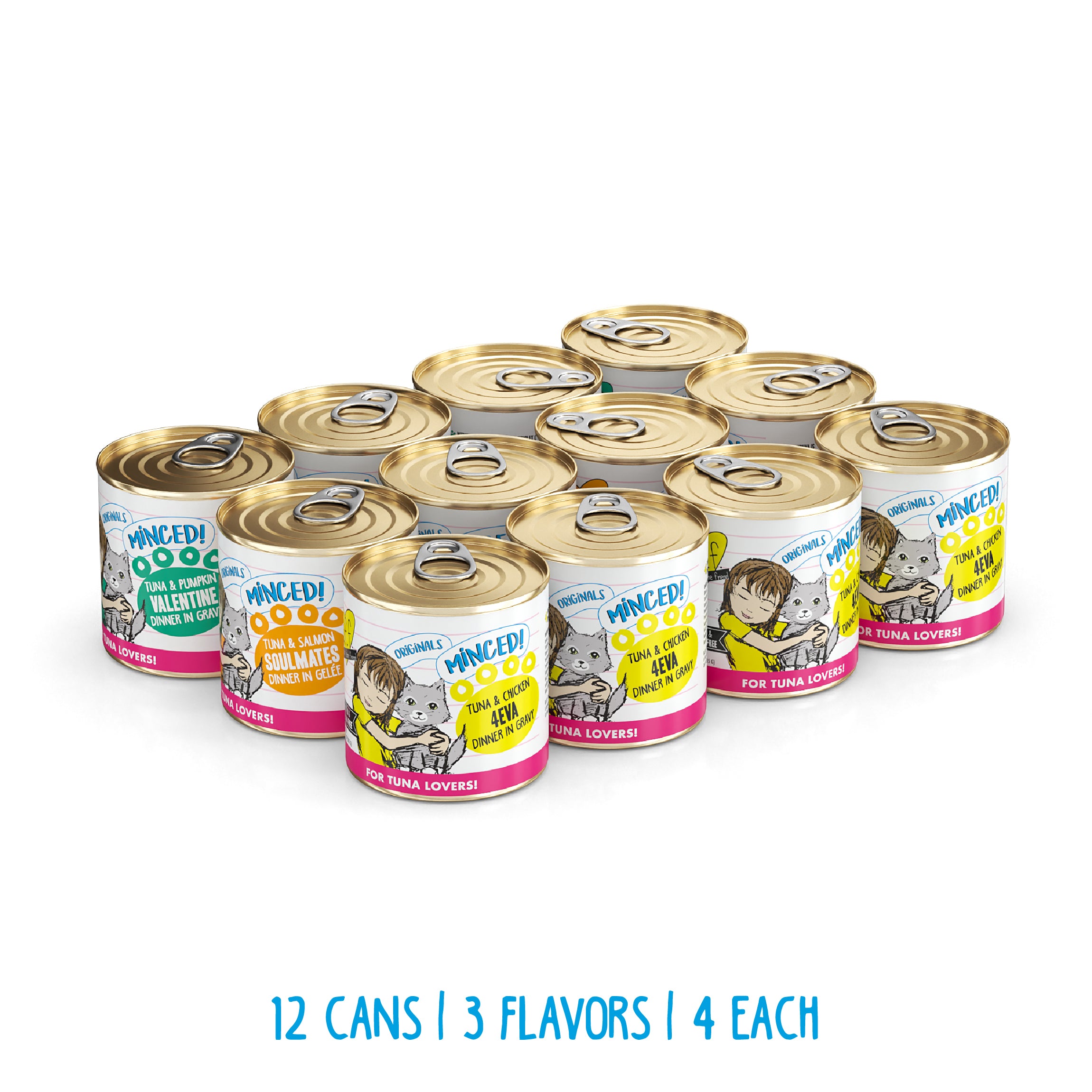 Weruva BFF Minced Big Feline Feast Variety Pack Canned Wet Cat Food