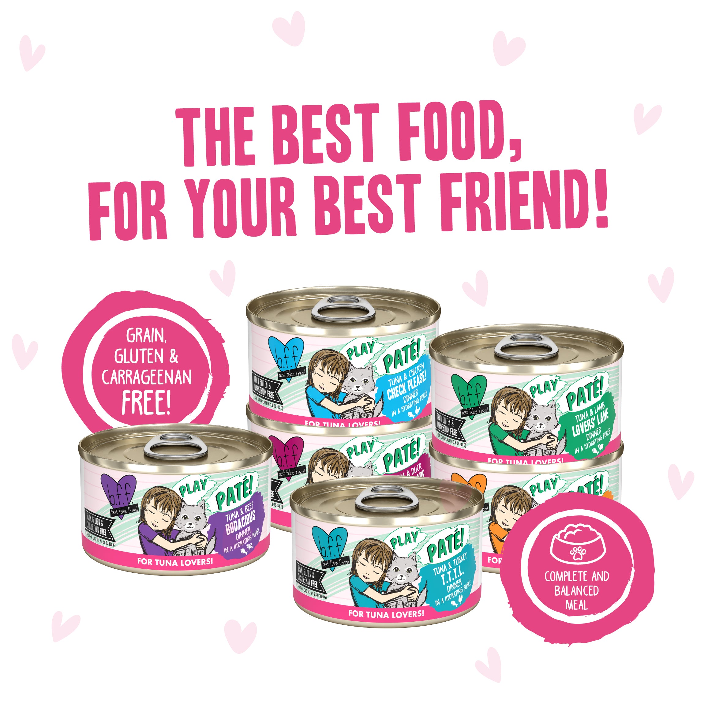 Weruva BFF PLAY Paté Pinky Promise Patés Variety Pack Wet Cat Food